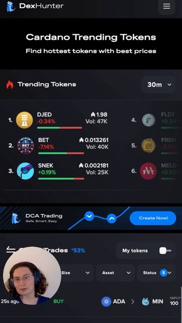 #dexhunter - агрегатов цены на #cardano. Лучшая цена для #swap #crypto смотреть онлайн