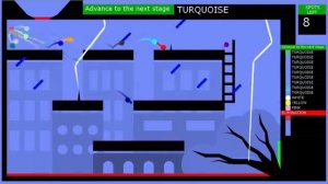 Гонка цветных шариков - трасса плохой погоды