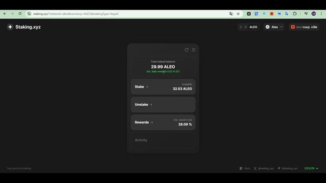 Как Стейкать Aleo под 28% годовых (почти)? Стейкинг Aleo (для