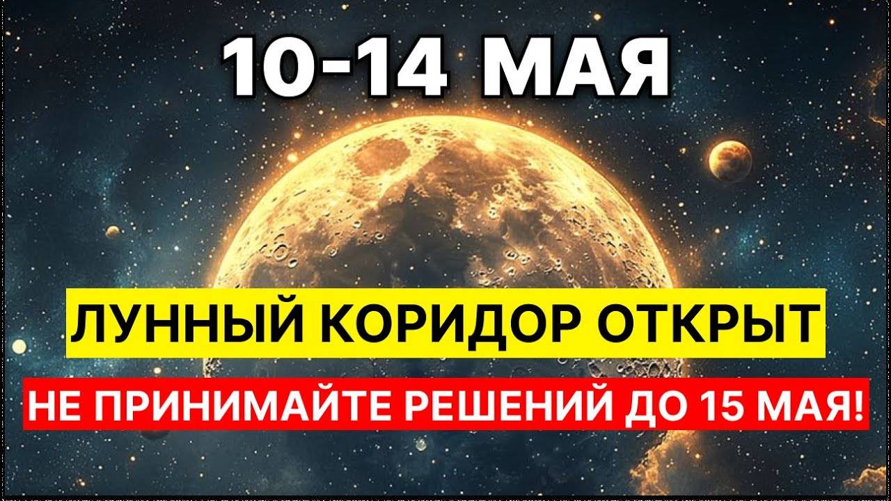 ⚠️ Эти 4 ночи могут изменить ВСЕ навсегда! Лунный коридор 10–14 мая — что происходит