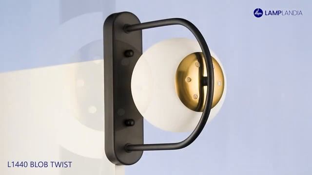 Настенное бра Lamplandia L1440 BLOB TWIST, 1*E14*макс 40Вт