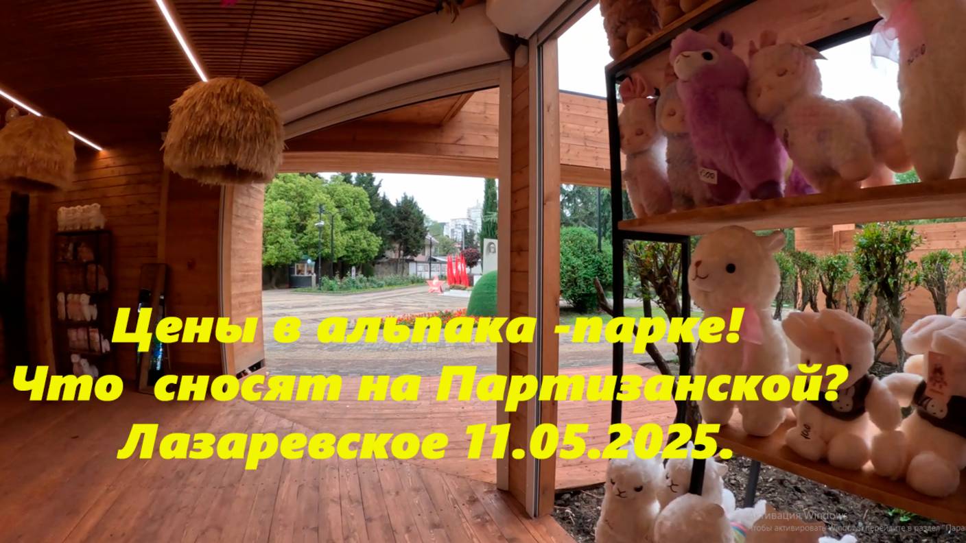 Цены в АЛЬПАКА_ПАРКЕ! Что пас снесли на Партизанской! И вообще Лазаревское 11.05.2025.