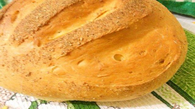 Горчичный хлеб, вымешанный в отрубях