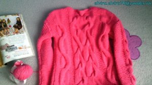 Детский джемпер с косами/Вязание спицами