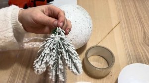 Сказочный новогодний шар❄️✨, декор своими руками🎄?