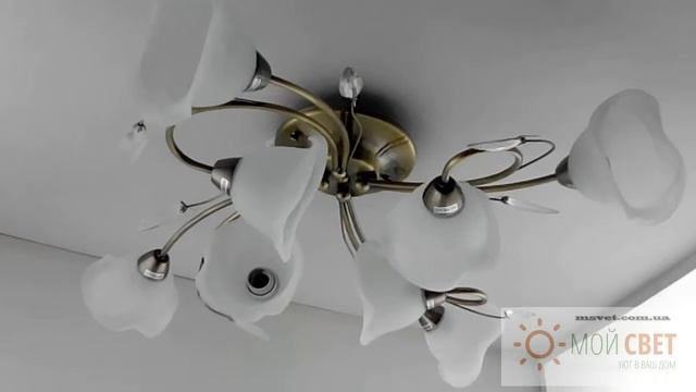 Бронзовая люстра на восемь плафонов смотреть онлайн
