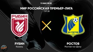 МИР Российская Премьер-лига. Тур 28. "Рубин" - "Ростов"