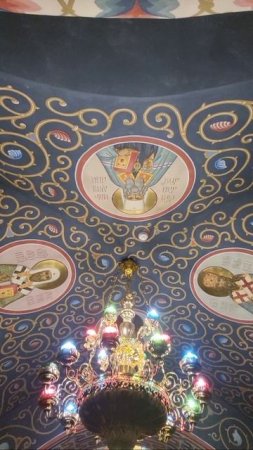 Храм святителя Спиридона Тримифунтского в Николо-Сольбинском женском монастыре вид изнутри
