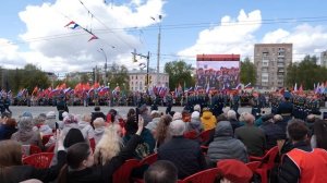 В Иванове состоялся торжественный митинг и шествие войск гарнизона в день 80-летия Великой Победы