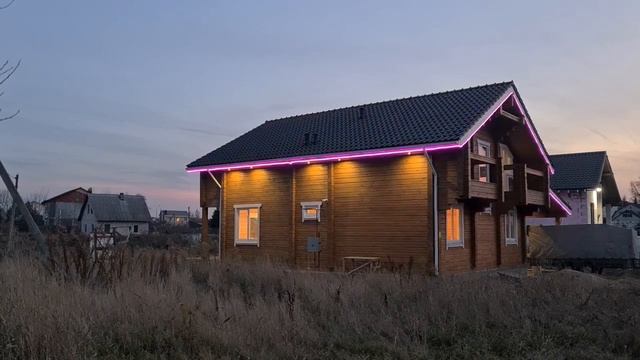 Новогодняя подсветка - Деревянного дома смотреть онлайн