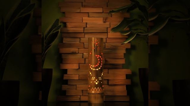 Светильник из бамбука Луна смотреть онлайн