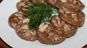 Куриная колбаса с грецким орехом