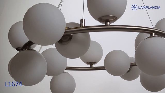 Люстра L1674 CYCLE NICKEL SMALL lamplandia смотреть онлайн