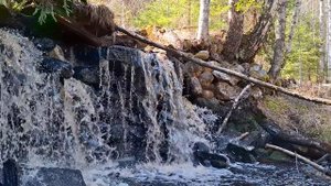 Релаксация у водпада в Карелии