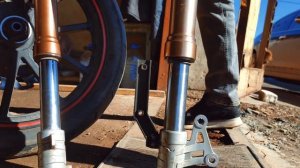 Ремонт вилки мотоцикла #мото #ремонт #stels #flame #bazilio