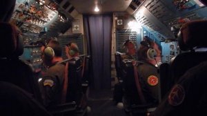 Ан-225 МРИЯ. Работа экипажа на заходе. Видео из кабины эк