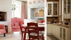 53 примера интерьера Кухни в частном доме с использованием стиля Кантри