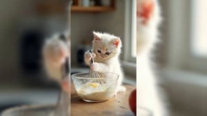 Kitten Is Cooking Pancakes _ AI Cat Story