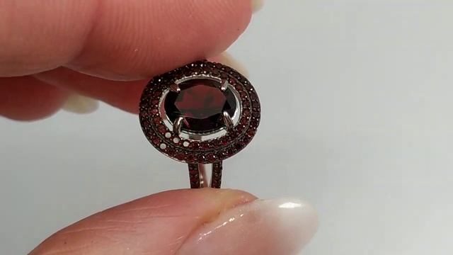 Серебряное кольцо с натуральными мозамбикскими грана смотреть онлайн