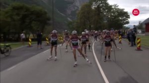 Положение тела на лыжероллерах