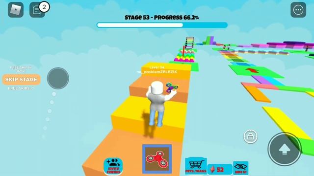 ROBLOX!!!!!!Расслабляющие видео.Прохожу паркур.Mega rainbow parkour. смотреть онлайн