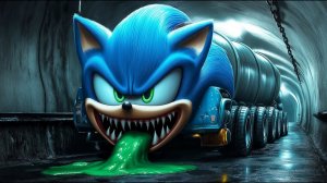 Соник Мультфильмы| SONIC EXE надел костюм акулы|Мультик про SONIC AI