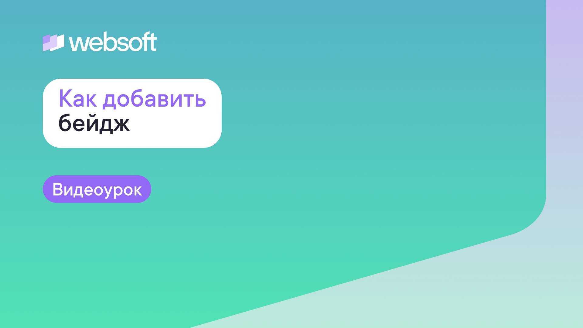 Как добавить бейдж через приложение администратора WebSoft HCM