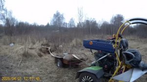 Самодельный трицикл БИНЧ-2 и весенний работы.