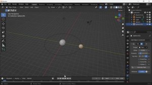 имитация Солнечной системы в Blender 3d