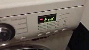 Окончание стирки на стиральной машине LG F1020ND