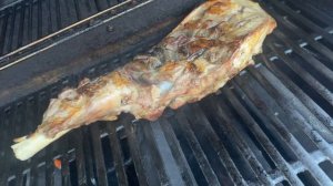 Баранья нога на гриле Weber (окорок)