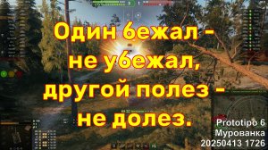 Один бежал - не убежал, другой полез - не долез. Prototipo 6. Мурованка.  20250413 1726.
