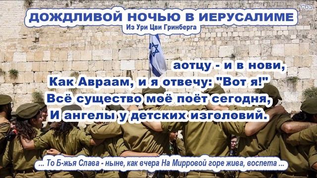 ДОЖДЛИВОЙ НОЧЬЮ В ИЕРУСАЛИМЕ (с титрами) \ Сионистская смотреть онлайн