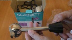 Блендер погружной Scarlett SC-HB42F08  распаковка
