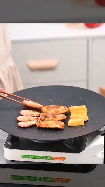 Плита корейська антипригарна для барбекю 30 см #cooking #kitc смотреть онлайн