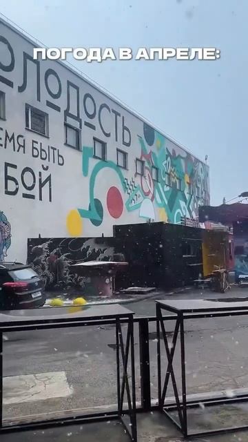 ПОГОДА В АПРЕЛЕ 😭 #погода #апрель #смешно #юмор #снег #с смотреть онлайн