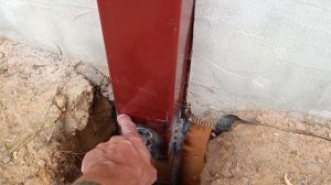 Столбы террасы. Заметка по бетонированию опор.