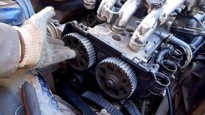 двигатель троит люфт звёздочках распредвалах автомобиль ВАЗ 2110 2111 2112 2114 2115 калина приора