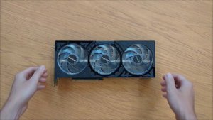Распаковка игровой видеокарты KFA2 GeForce RTX 5080 CORE OC 3FAN RGB Bla