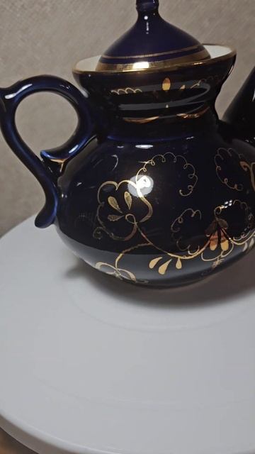 Заварник кобальт Гжель смотреть онлайн