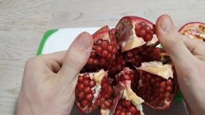 Как почистить гранат Без Брызг? А также Интересные Фак