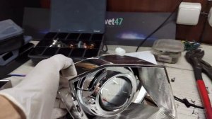 VW Tiguan установка Bi led в замен галогена