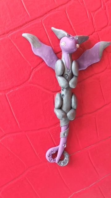 Магнит на холодильник из полимерки - Дракончик смотреть онлайн