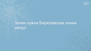 Авторы проекта о Бирюлевской линии метро
