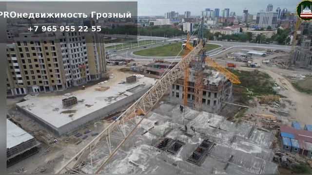 Грозный строится: десятиполосная дорога и уникальный ЖК в районе имени Путина