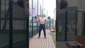 Приседание +55кг штанга (многоповторные приседания).