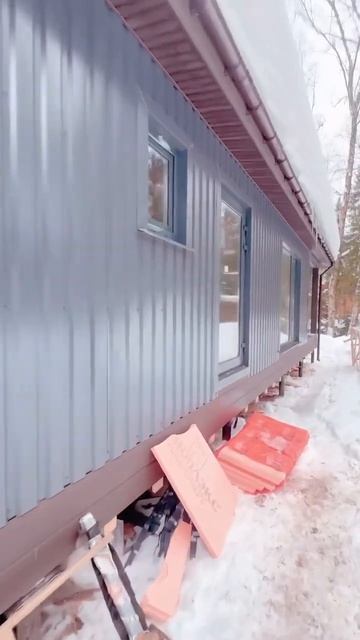 Съездили на объект где строим Выставочный Дом #каркас?