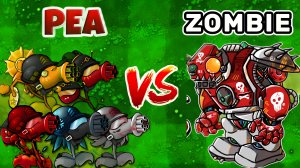 PVZ 1 Fusion 2.5 Испытание: Команда Горохостреслов против Робота-Обсидианового Гаргантюара