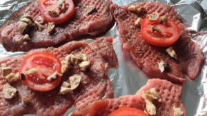 🔥Отбивные из говядины, запечённые с 🍅овощами🧄🍆 и ?