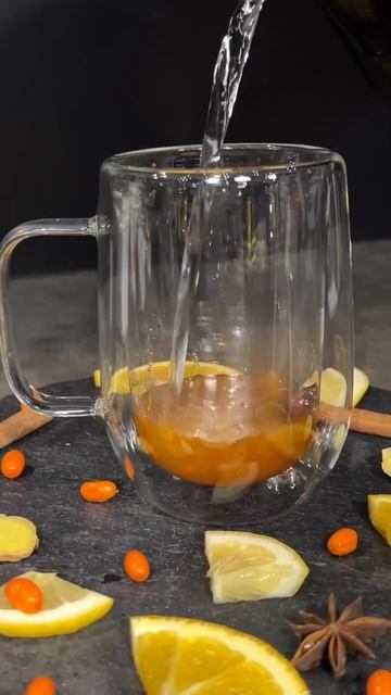 Облепиховый чай 🧡 #чай #horeca #лимонад #напитки смотреть онлайн